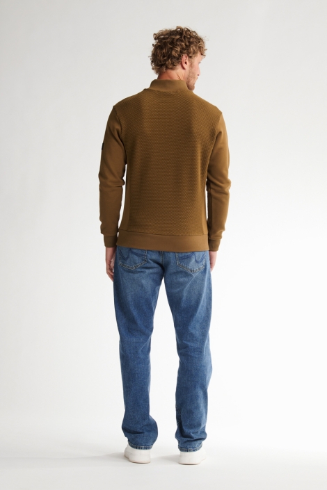 Petrol Industries men sweater collar zip